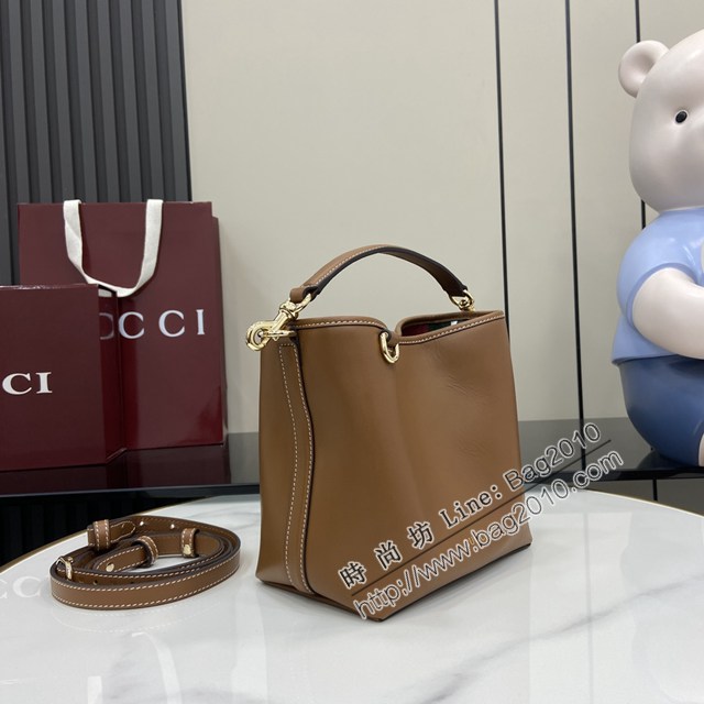 Gucci專櫃古馳最新款購物袋GG圖案條紋織大號肩背包 jh2752型號：815118